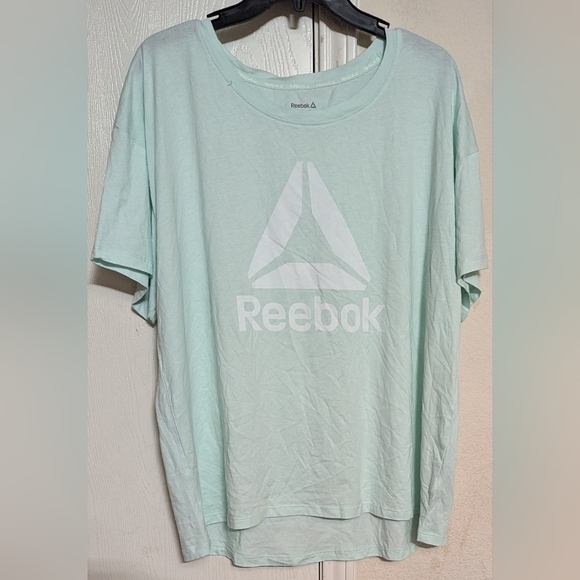 Reebok Women's Infinity Short Sleeve Cropped Jersey Tee Size XXL Like New $34.99 - Picture 3 of 5